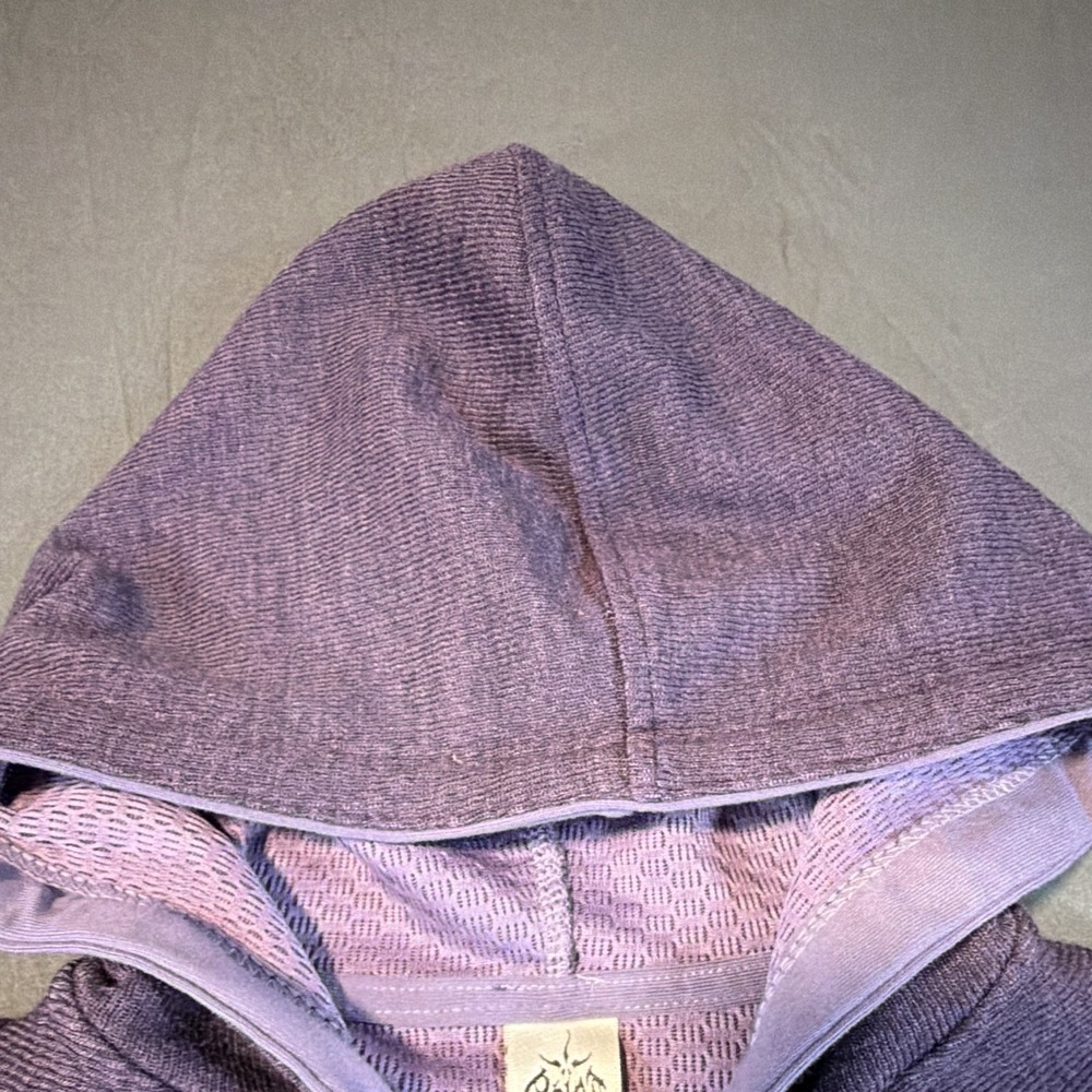 prAna Purple Pullover Hoodie Woman's S Thumb Hole Hiking Outdoor Granola Winter - Picture 5 of 15